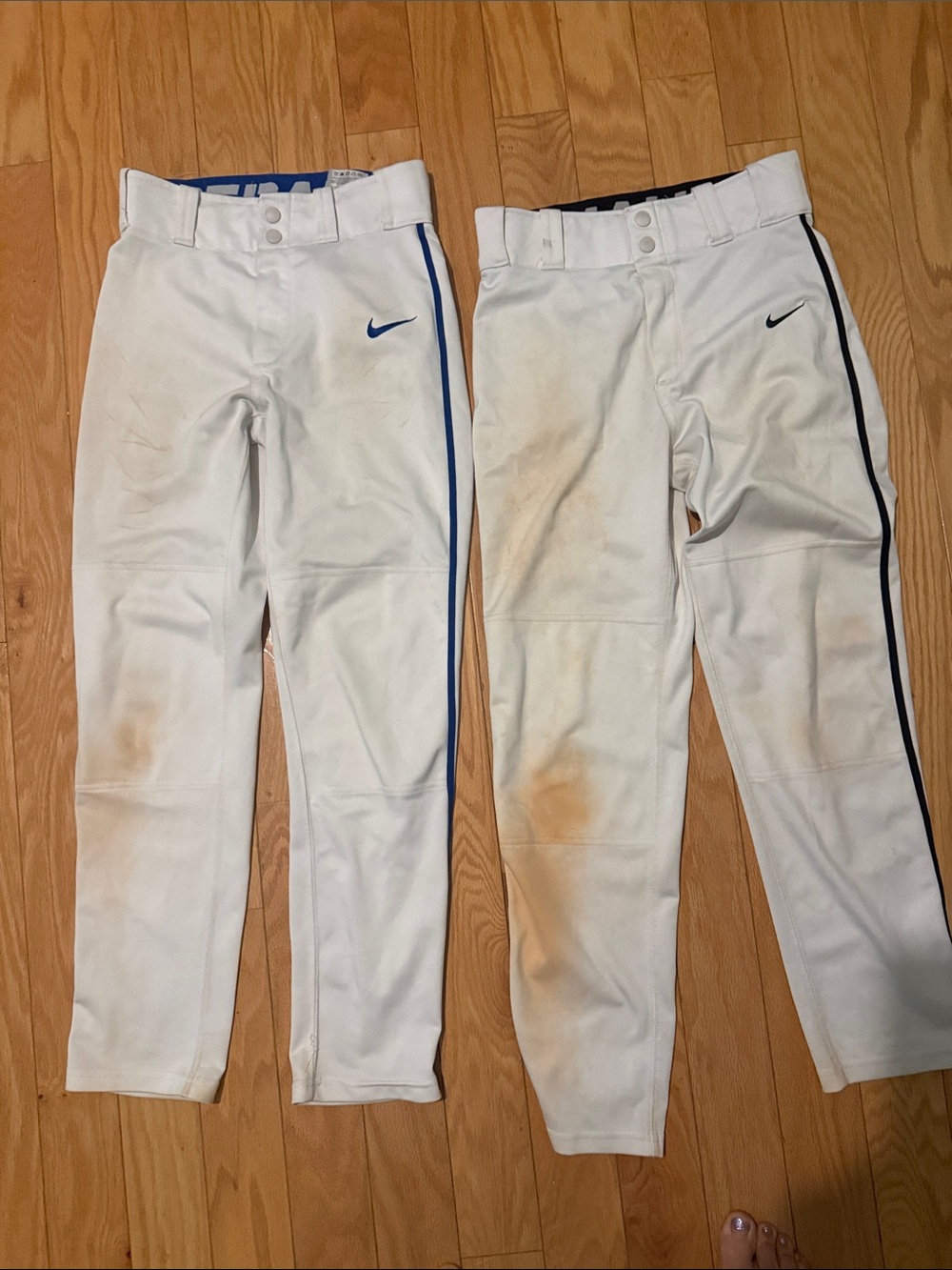 Boys Nike White Kids Baseball Pants - Sz large L